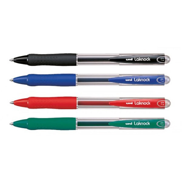 Uni Laknock SN100F Ball point Pen 0.7mm - (Blue) - Al Masam Stationery LLC Main image