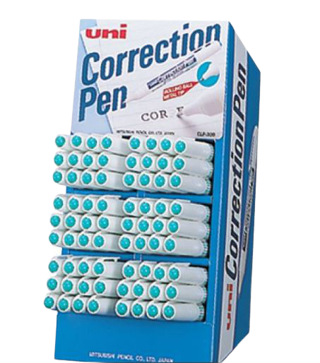 Uni Metal Tip Correction pen Display of 48 Pcs - Al Masam Stationery LLC Main image