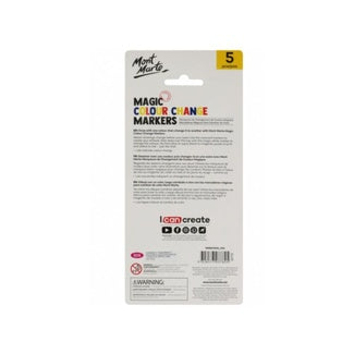 Mont Marte Magic Colour Change Markers 5pc - Al Masam Stationery LLC