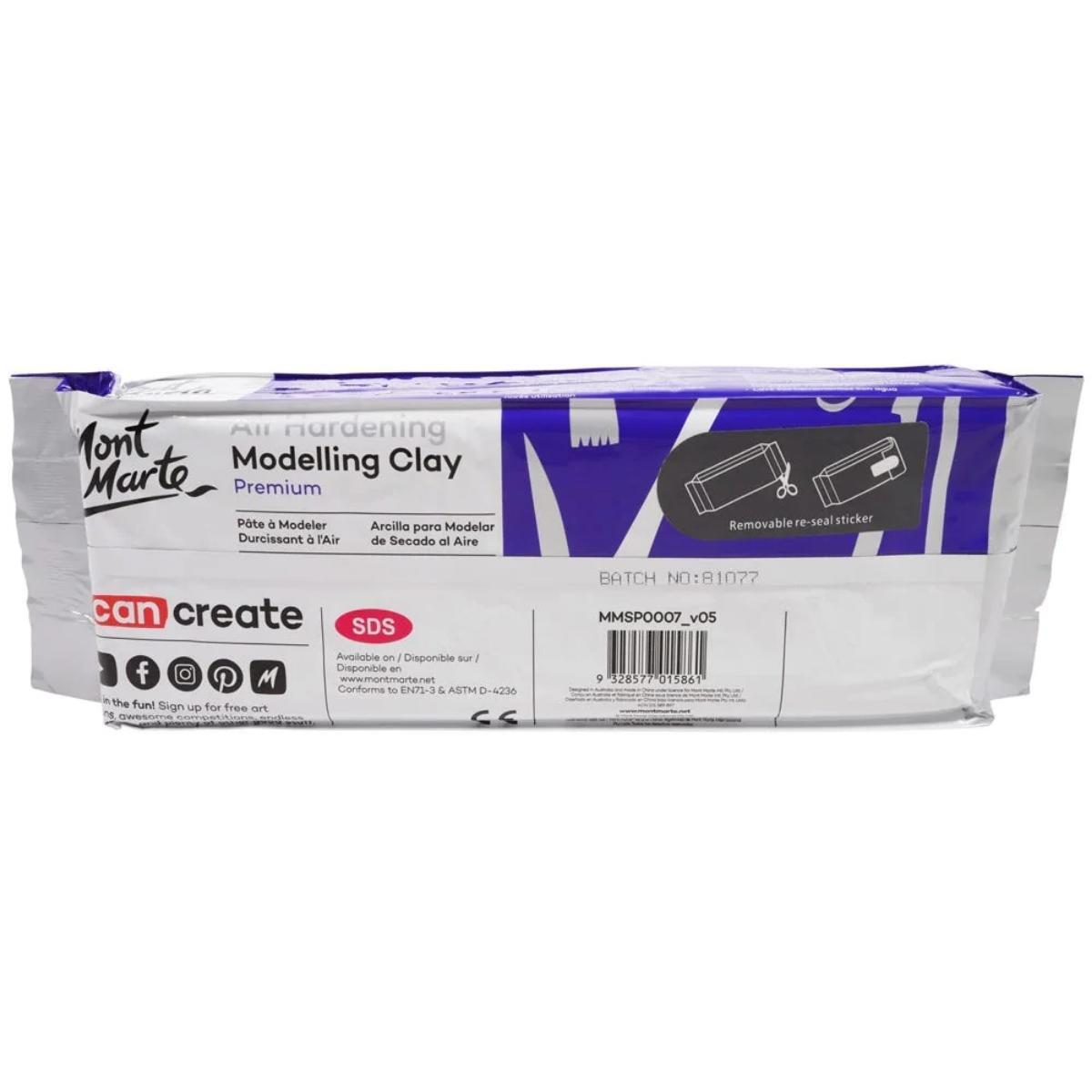 Mont Marte Air Hardening Modelling Clay - White 2kgs Secondary image