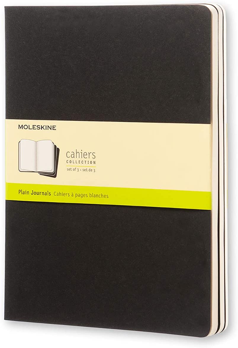 Moleskine Cashier Plain Extra Large Size Notebook Set of 3 Pcs Black - Al Masam Stationery LLC Main image