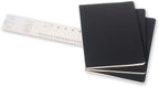 Moleskine Cashier Plain Extra Large Size Notebook Set of 3 Pcs Black - Al Masam Stationery LLC