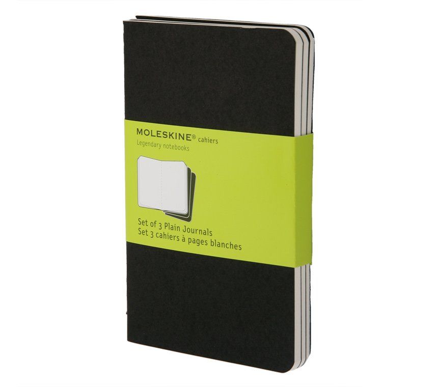 Moleskine Cashier Plain Pocket Notebook Set of 3 Pcs Black - Al Masam Stationery LLC Main image