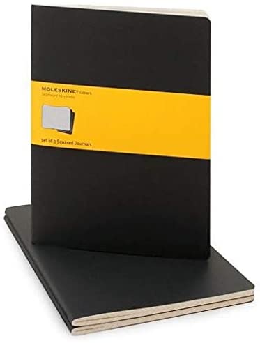 Moleskine Cashier Ruled Extra Large Size Notebook Set of 3 Pcs Black - Al Masam Stationery LLC Main image