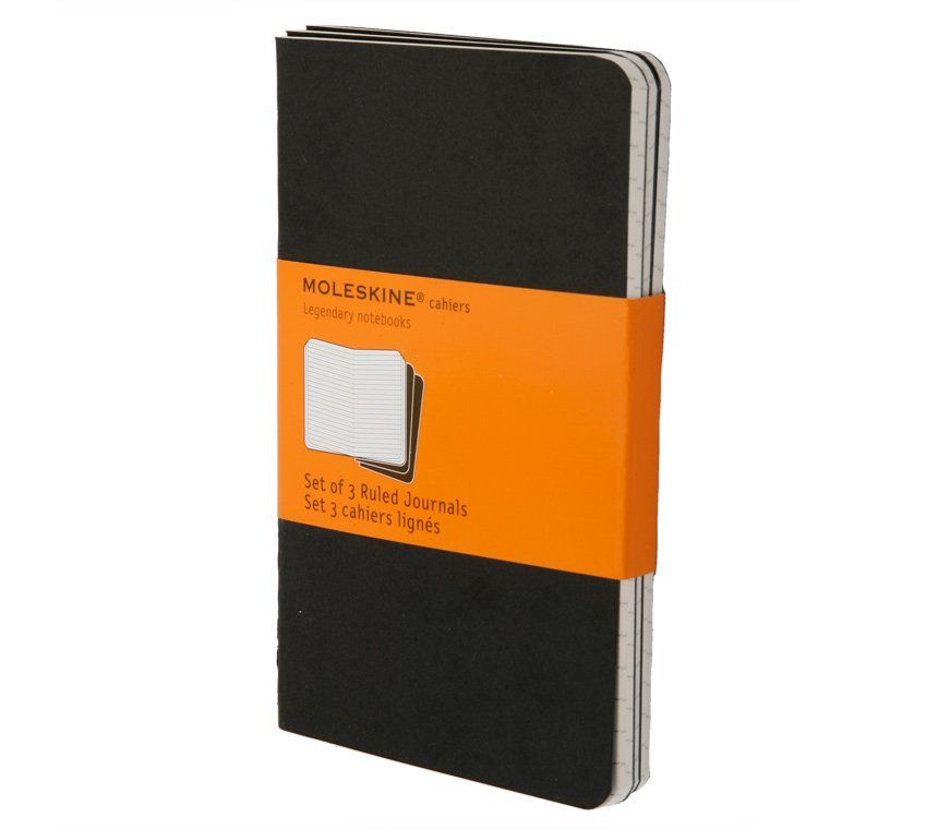 Moleskine Cashier Ruled Pocket Notebook Set of 3 Pcs Black - Al Masam Stationery LLC Main image