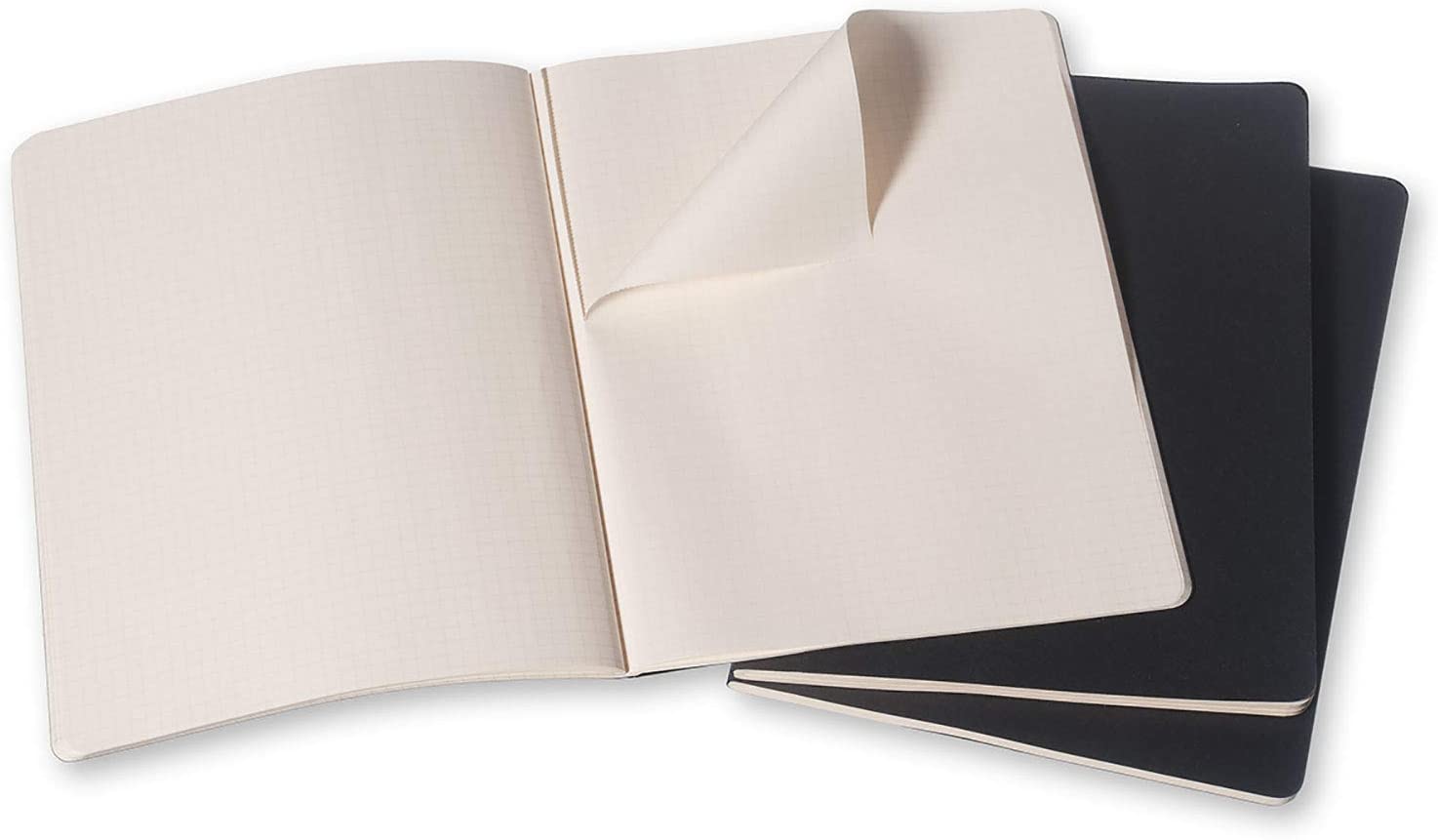 Moleskine Cashier Squared Extra Large Size Notebook Set of 3 Pcs Black Secondary image