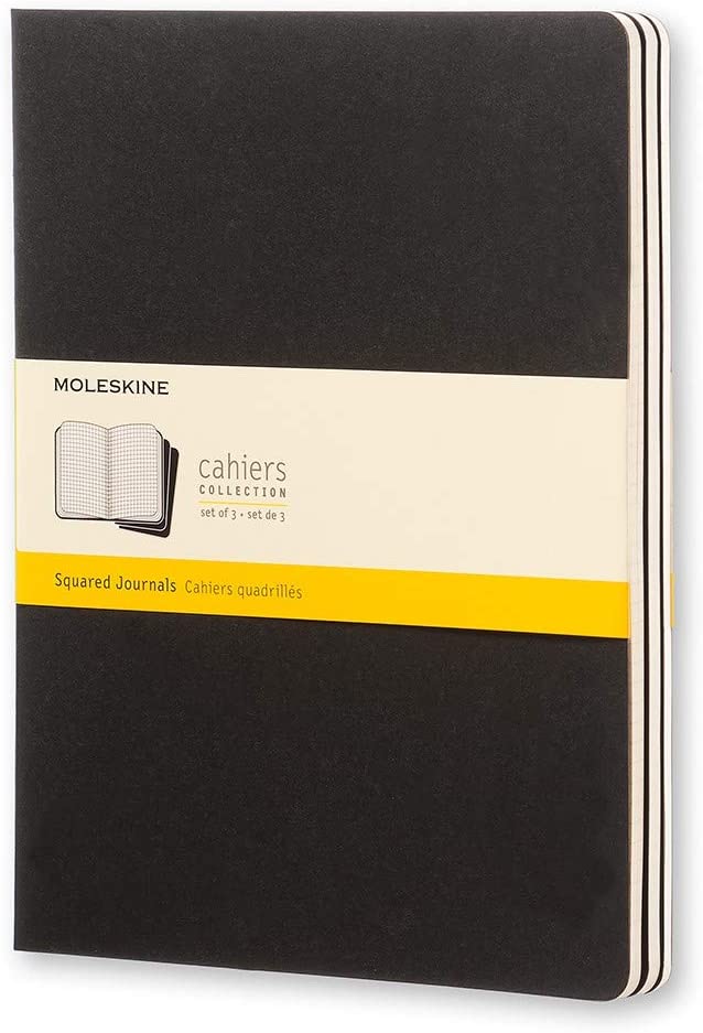 Moleskine Cashier Squared Large Size Notebook Set of 3 Pcs Black Secondary image