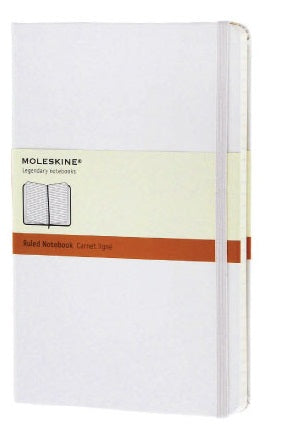 Moleskine Classic Notebook White 307 - Al Masam Stationery LLC Main image