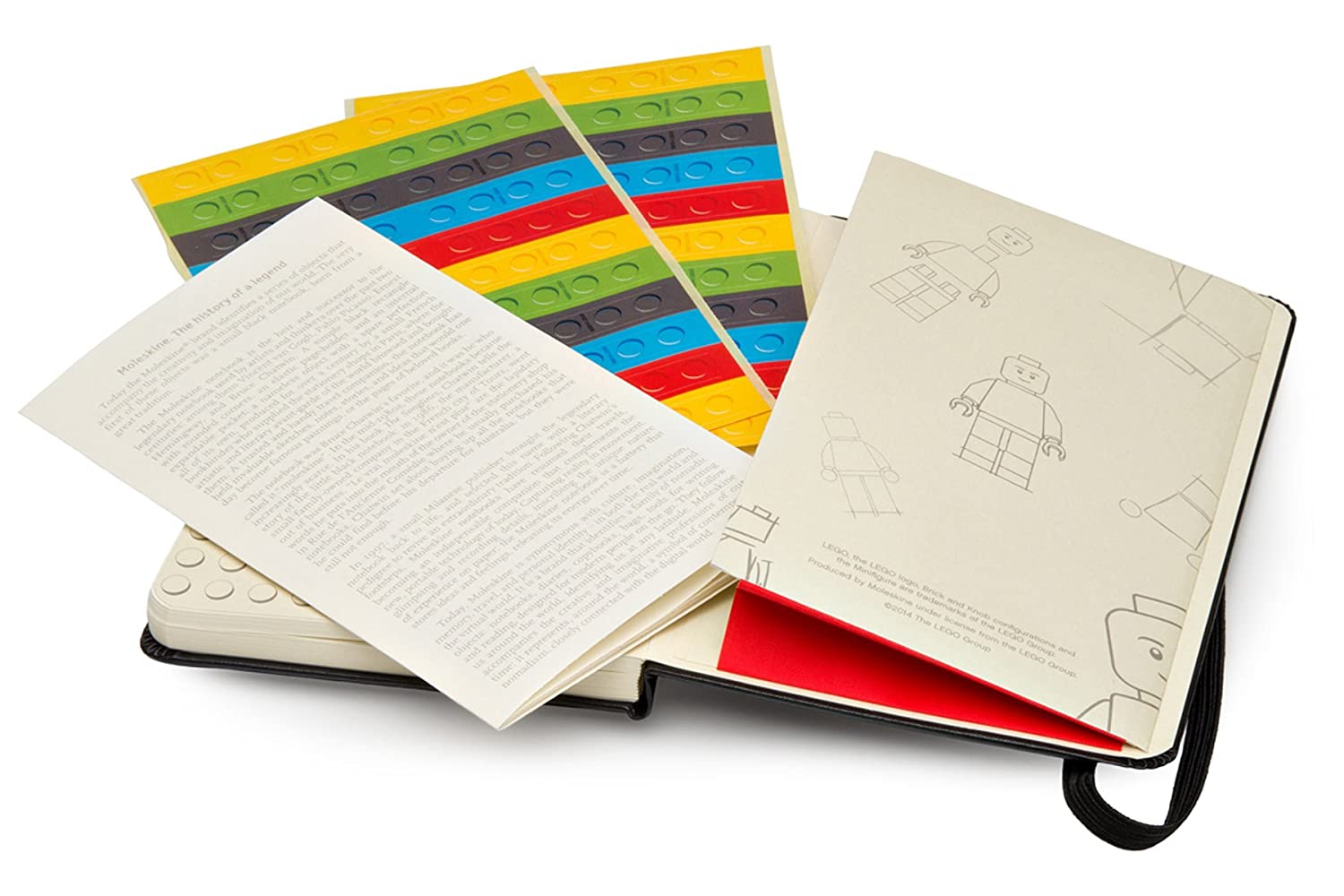 Moleskine Lego Limited Edition Plain Notebook Hard Cover Black - Al Masam Stationery LLC Main image
