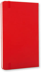 Moleskine Plain Classic Notebook Hard Cover A5 Red - Al Masam Stationery LLC