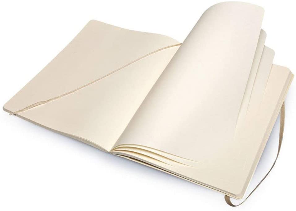 Moleskine Plain Notebook Extra Large Khaki Beige Soft Cover Secondary image