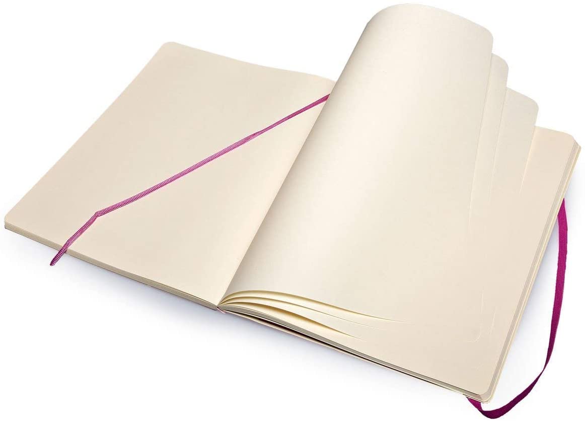 Moleskine Plain Notebook Extra Large Purple Orchid Soft Cover Secondary image
