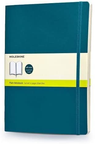 Moleskine Plain Notebook Extra Large Underwater Blue Soft Cover - Al Masam Stationery LLC Main image