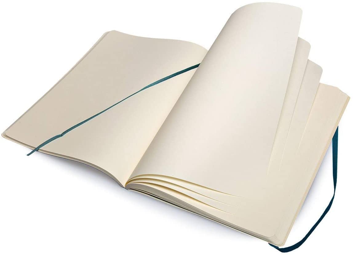 Moleskine Plain Notebook Extra Large Underwater Blue Soft Cover Secondary image