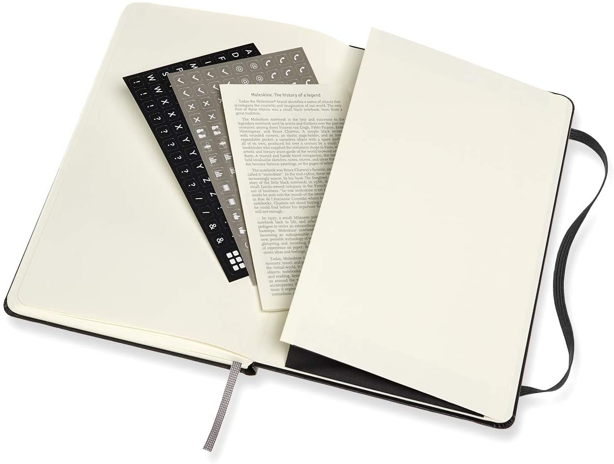 Moleskine Professional Hard Cover Ruled Notebook A4 Black - Al Masam Stationery LLC