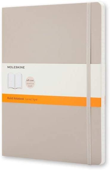 Moleskine Ruled Notebook Extra Large Khaki Beige Soft Cover - Al Masam Stationery LLC Main image