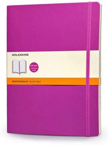 Moleskine Ruled Notebook Extra Large Purple Soft Cover - Al Masam Stationery LLC Main image