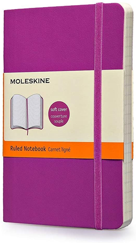 Moleskine Ruled Soft Cover Notebook Pocket Size Purple - Al Masam Stationery LLC Main image