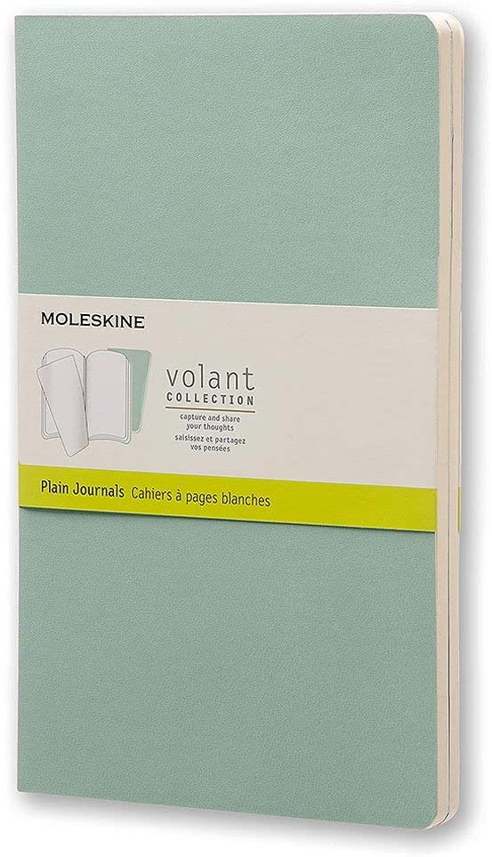 Moleskine Volant Plain Large Notebook Sage Green - Al Masam Stationery LLC Main image