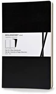 Moleskine Volant Plain Large Notebook Set of 2 Black - Al Masam Stationery LLC Main image