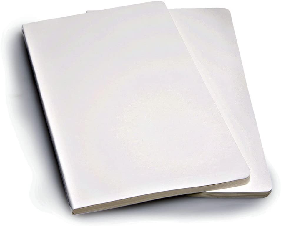 Moleskine Volant Plain Large Notebook Set of 2 White - Al Masam Stationery LLC Main image