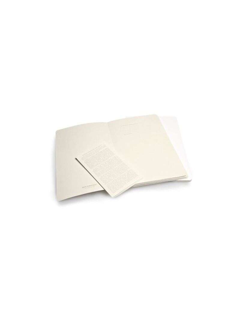 Moleskine Volant Plain Large Notebook Set of 2 White Secondary image