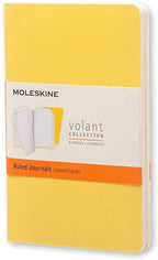 Moleskine Volant Ruled Pocket Notebook Bright Yellow - Al Masam Stationery LLC