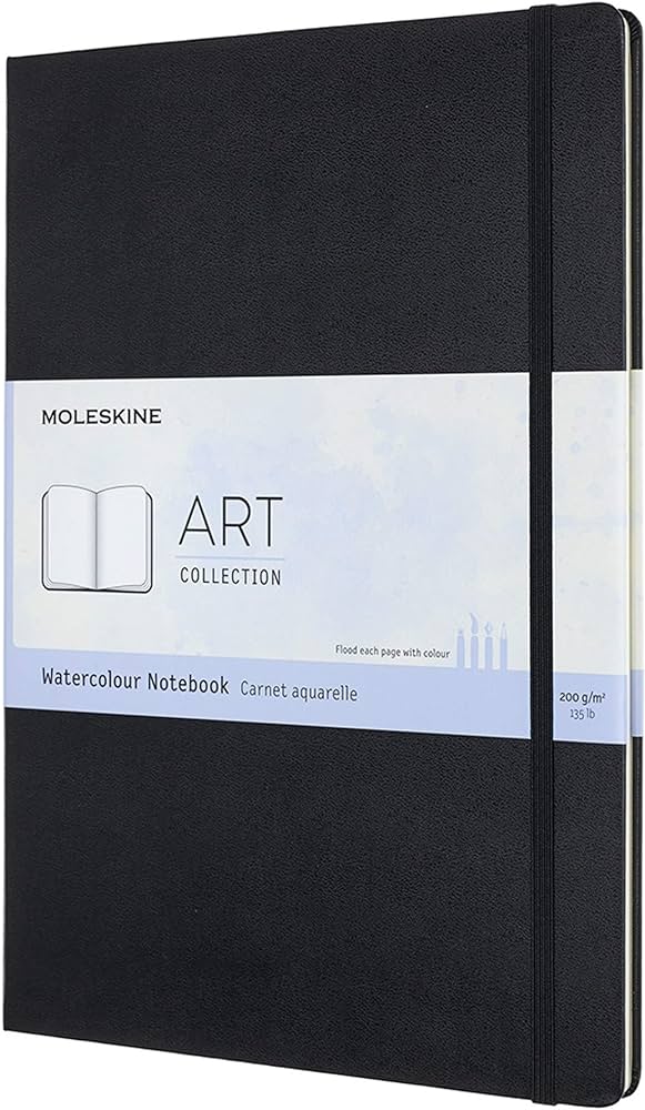 Moleskine Watercolor A4 Black - Al Masam Stationery LLC Main image