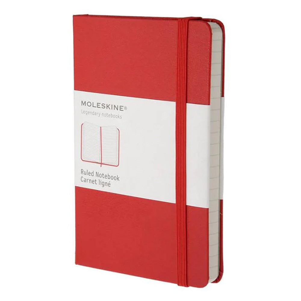 Buy Moleskine Plain Pocket Notebook Red - Al Masam Stationery LLC Main image