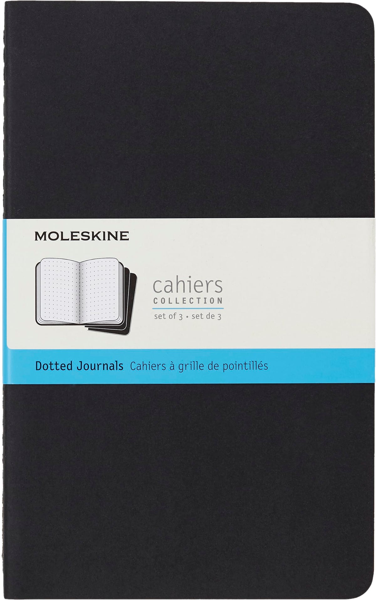 Moleskine Cahier Journal Extra Large Dotted Notebook Black - Al Masam Stationery LLC Main image