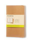 Moleskine Cashier Plain Pocket Size Set of 3 kraft Brown - Al Masam Stationery LLC