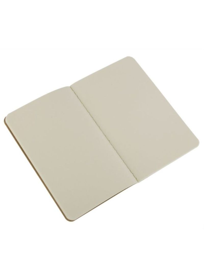 Moleskine Cashier Plain Pocket Size Set of 3 kraft Brown - Al Masam Stationery LLC