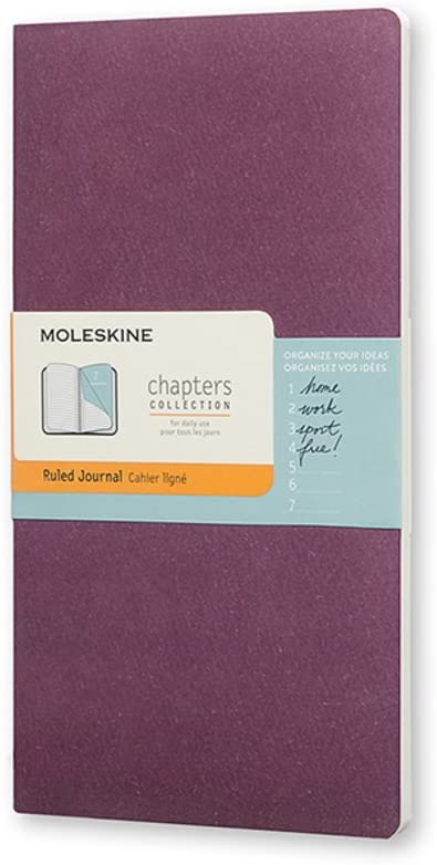 Moleskine Chapters Slim Large, Ruled, Plum Purple, Soft Cover Journal - Al Masam Stationery LLC Main image
