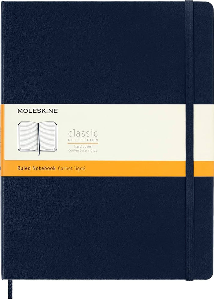 Moleskine Classic Soft Cover Plain Extra large Notebook Shapphire Blue - Al Masam Stationery LLC
