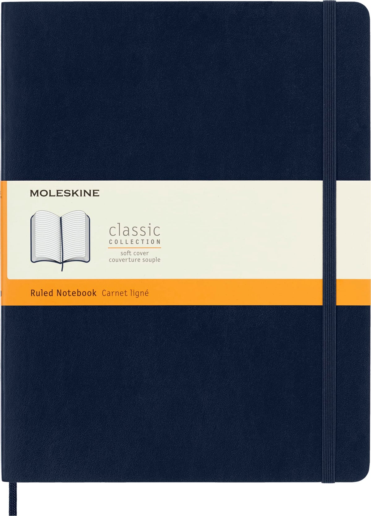 Moleskine Classic Soft Cover Plain Notebook Shapphire Blue - Al Masam Stationery LLC