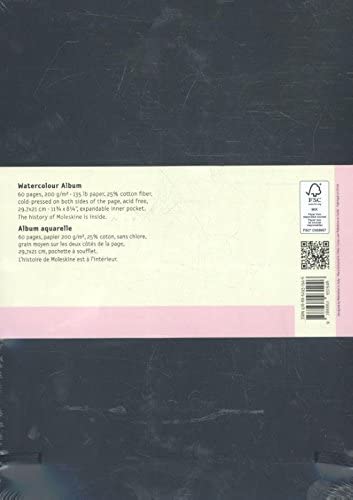 Moleskine Folio Watercolor Album A4 200gsm BF833EN - Al Masam Stationery LLC Main image