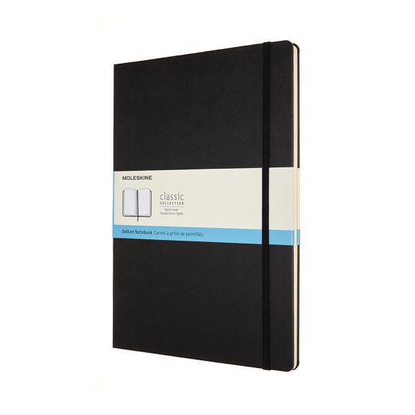 Moleskine Hard Cover Dotted A4 Black - Al Masam Stationery LLC Main image