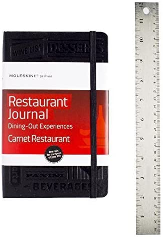 Moleskine Passion Restaurant Journal A5 Size Hard Cover Black - Al Masam Stationery LLC Main image