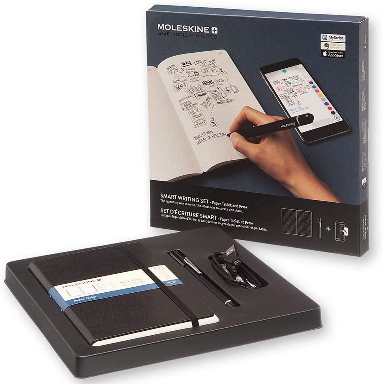 Moleskine Pen+ Smart Writing Set Pen & Dotted Smart Notebook - Al Masam Stationery LLC Main image
