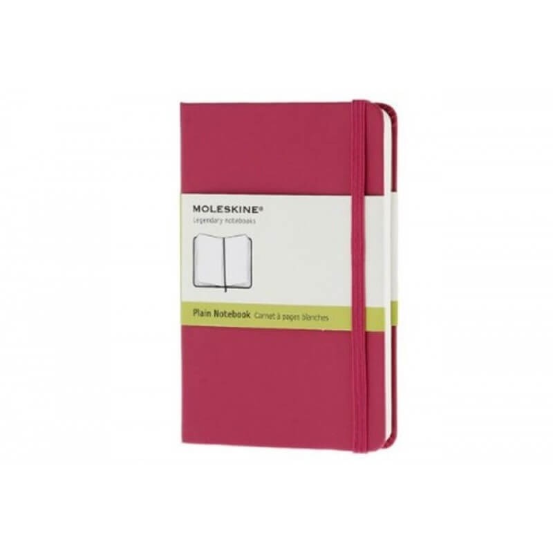 Moleskine Plain Notebook, Hard Cover Pocket Magenta - Al Masam Stationery LLC Main image