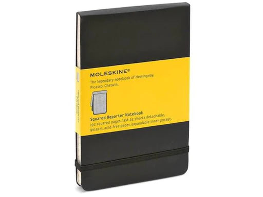 Moleskine Pocket Reporter Squared Notebook Black 9 Pcs Display - Al Masam Stationery LLC Main image