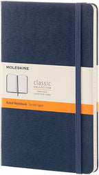 Moleskine Ruled Notebook Hard Cover A5 Sepphire Blue - Al Masam Stationery LLC