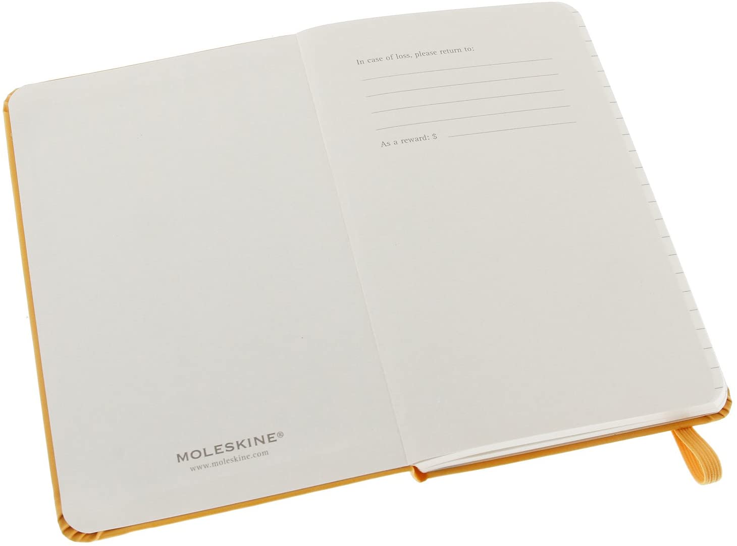 Moleskine Ruled Notebook Pocket Size Orange Yellow Hard Cover Secondary image