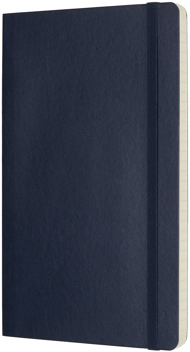 Moleskine Ruled Soft Cover Notebook Large Size Blue - Al Masam Stationery LLC Main image