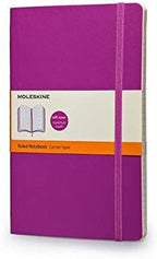 Moleskine Ruled Soft Cover Notebook Large Size Purple - Al Masam Stationery LLC
