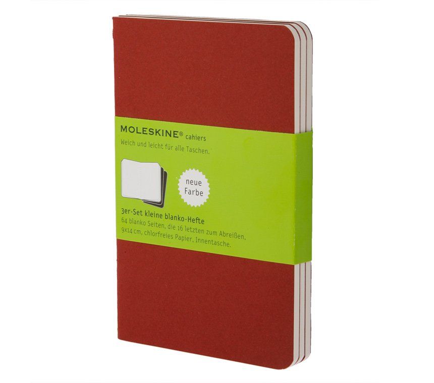 Moleskine Set of 3 Cahier Pocket Plain Journal CH113EN - Al Masam Stationery LLC Main image