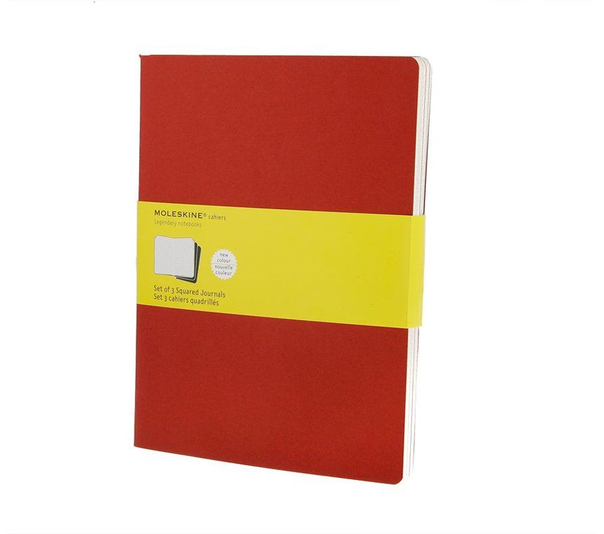 Moleskine Set of 3 Cahier Pocket Squared Journal Extra Large CH122EN - Al Masam Stationery LLC Main image