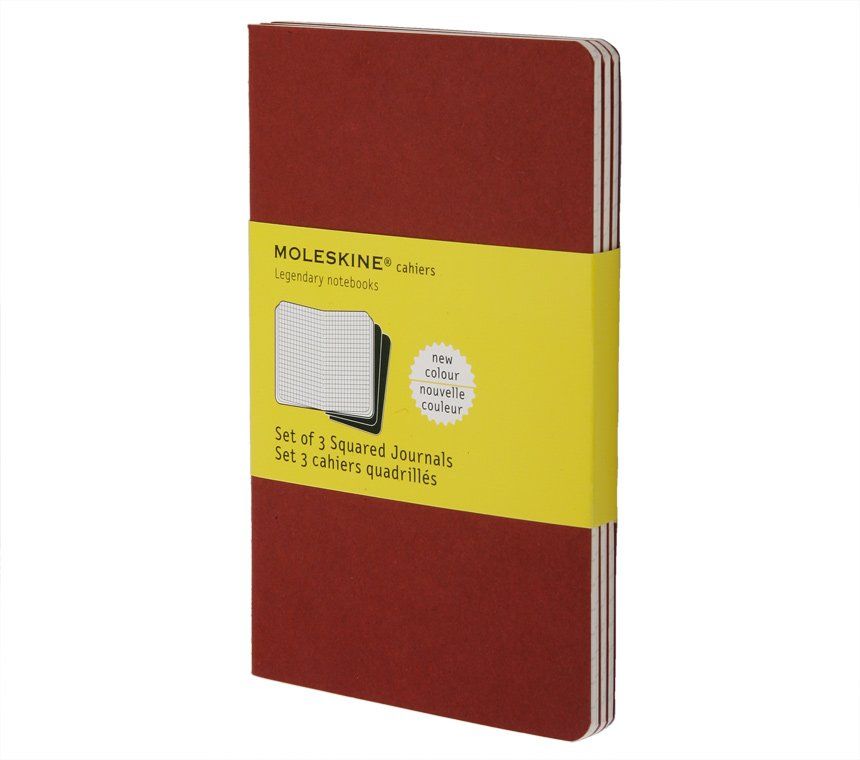 Moleskine Set of 3 Cahier Pocket Squared Journal Large CH117EN - Al Masam Stationery LLC Main image