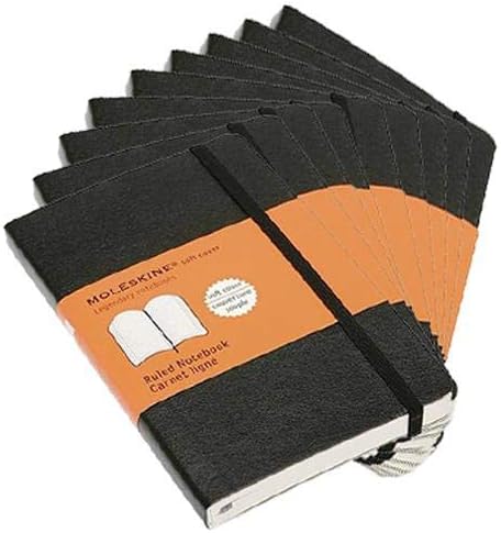 Moleskine Soft Cover Ruled Pocket Size Notebooks 9 Pcs Display - Al Masam Stationery LLC Main image