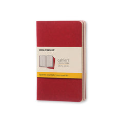 Moleskine Set of 3 Cahier Pocket Squared Journal CH112EN - Al Masam Stationery LLC